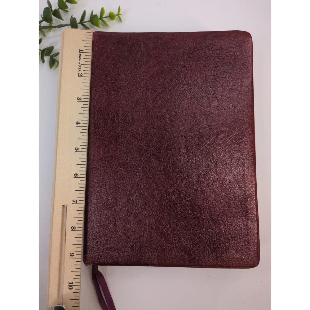 RARE 1979 LOCKMAN🚨The Open Bible Nelson Maroon Genuine Leather NASB Red Letter